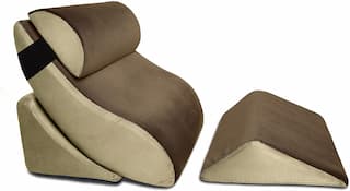 Avana Wedge Pillow For Reading in Bed (4-Piece-Set)