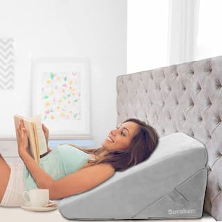 Soraken Memory Foam Bed Wedge Pillow for Reading, Sleeping & Acid Reflux
